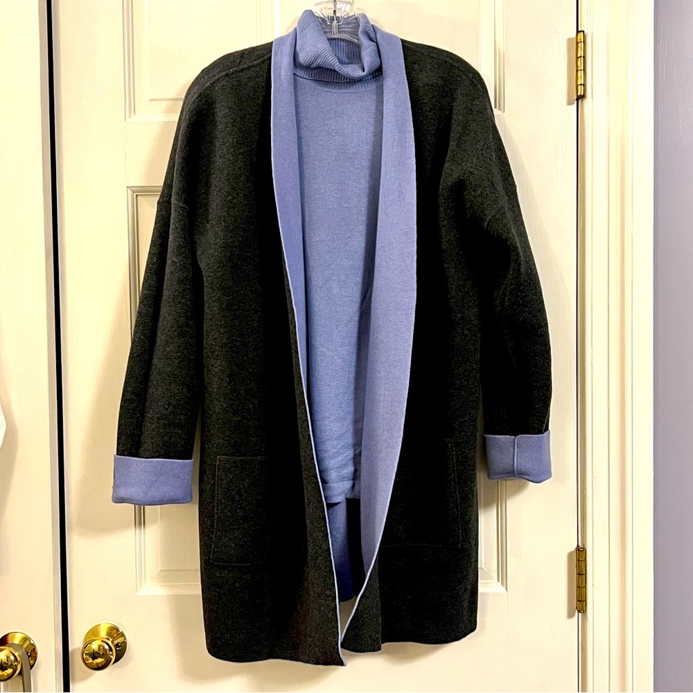 J. Jill Reversible Cotton Felt Jacket - Size Med